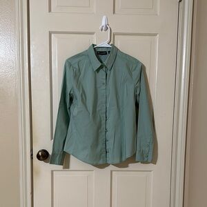 New York & Company Mint Casual Button Down Shirt